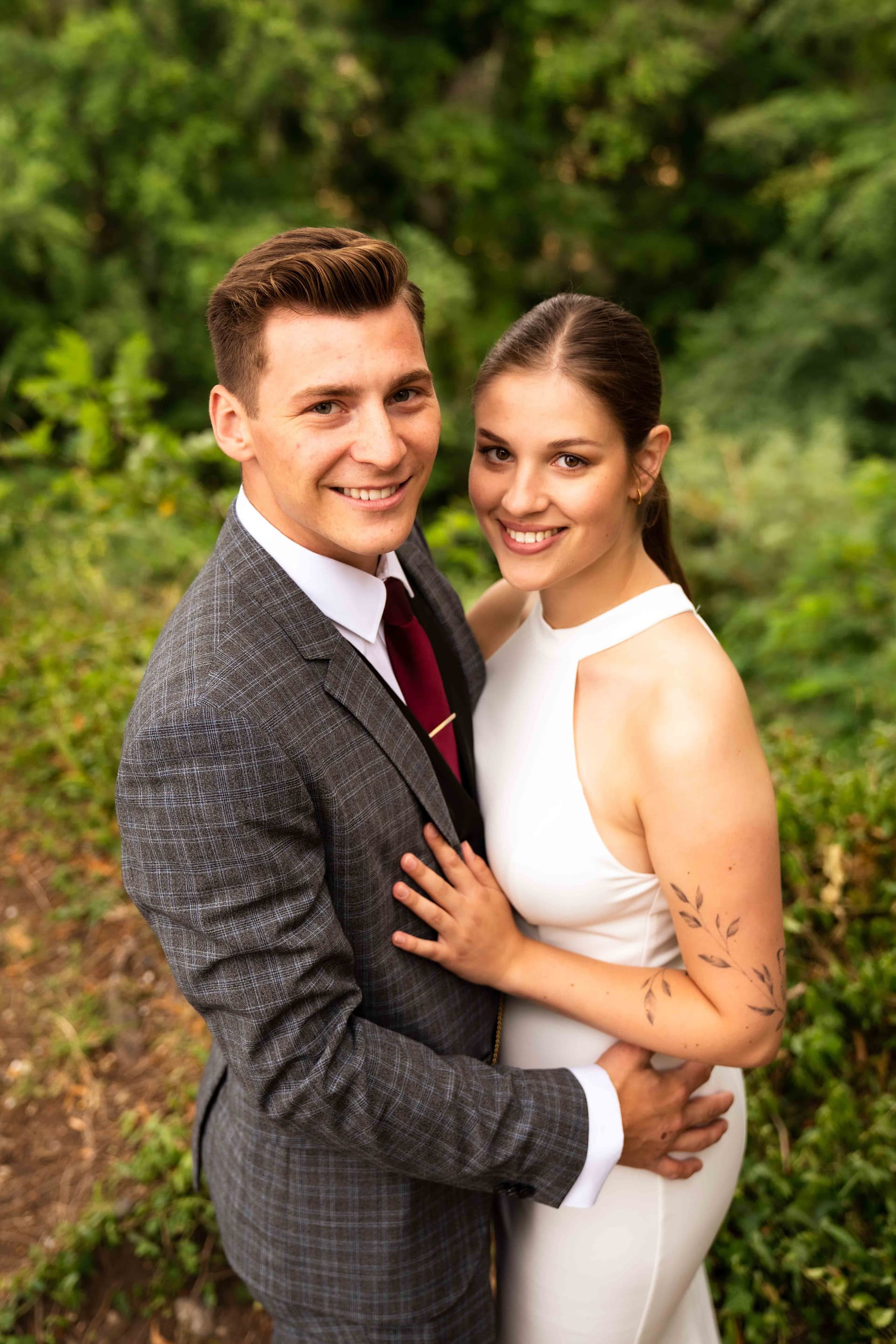 Glückliches Brautpaar